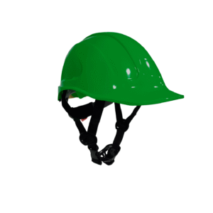 Casco Epi Persa Tipo II contra todo tipo de golpes, impactos laterales y verticales. Color Verde Marca EPI