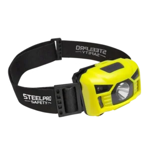 LINTERNA SENSOR X LED BANDA ANTIDESLIZANTE RECARGABLE USB 100 LUMEN MARCA STEELPRO