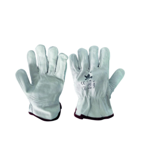 GUANTE CALF W2 GUANTE VAQUETA CON REFUERZO EXTERNO COLOR BLANCO BOUYAN TALLA L Y XL