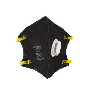 RESPIRADOR PLEGABLE NEGRO VALV. M9910V N95 Steelpro MARCA STEELPRO