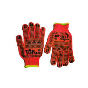 GUANTE ORANGE  RAIN COMFORT TEJIDO HILAZA CON PUNTOS PVC DOBLE CARA AMBIDIESTRO BOUYAN TALLA L (ÚNICA)