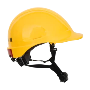 CASCO MOUNTAIN ABS AMARILLO CON BARBUQUEJO MARCA STEELPRO