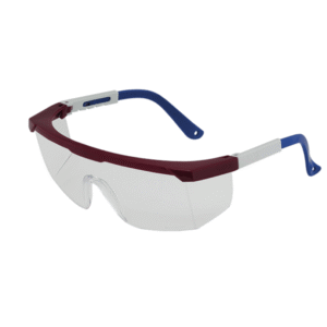 CAPITAN RED BLUE CLEAR LENTE AJUSTABLE DE POLICARBONATO, MARCO AZUL Y ROJO, LENTE CLARO BOUYAN TALLA ÚNICA