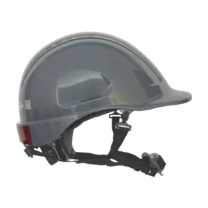 CASCO MOUNTAIN ABS GRIS CON BARBUQUEJO MARCA STEELPRO