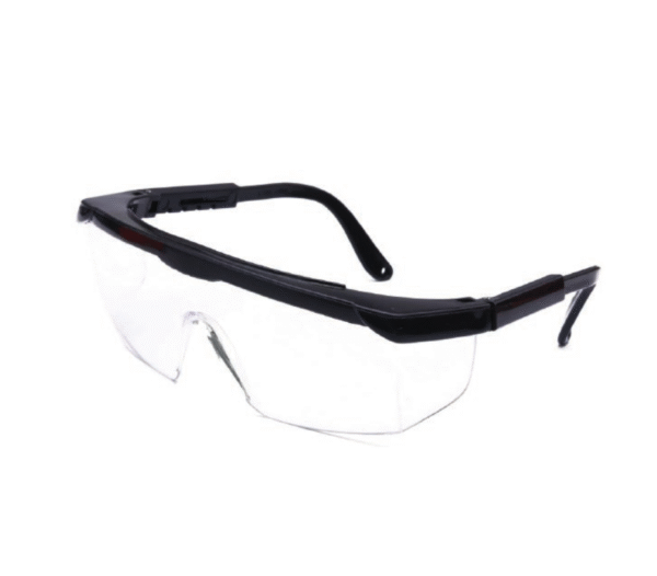 CAPITAN BLACK CLEAR LENTE AJUSTABLE DE POLICARBONATO, MARCO NEGRO, LENTE CLARO BOUYAN