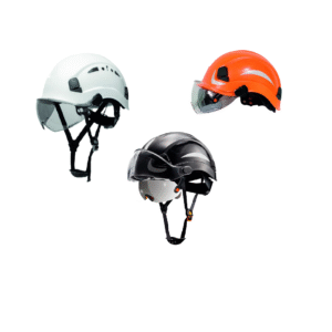 BRAVE PRO CASCO DE SEGURIDAD TIPO II CLASE E DIELÉCTRICO, FABRICADO EN ABS, CON DOS VISORES CLARO Y OSCURO. PARA RESCATE Y ALTURAS. COLOR BLANCO BOUYAN TALLA ÚNICA
