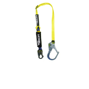 ESLINGA SENCILLA REATA 25MM CON ABSORBEDOR DE CHOQUE, GANCHO COMBINADO DE 3/4 Y 2 -1/4″ LINK TECH