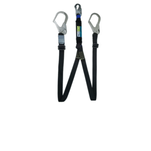 ESLINGA EN Y REATA KEVLAR / ARAMIDA , CON ABSORBEDOR DE CHOQUE, GANCHO ESTRUCTURERO DE 3/4 Y 2 3/4 LINK TECH