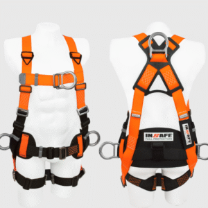 IN 8005-1AL Arnes insafe 4 Argollas en H en Aluminio con Soporte Lumbar INSAFE