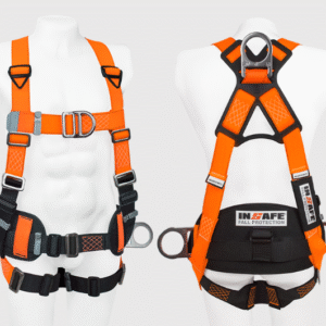 IN 8005-1SE Arnes insafe 4 Argollas en H con Herraje en Acero Inoxidable y Soporte Lumbar INSAFE
