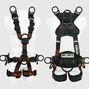 IN 8007-1DL Arnes insafe 7 Argollas Dieléctrico Light para Rescate y Espacios Confinados con Soporte Lumbar INSAFE