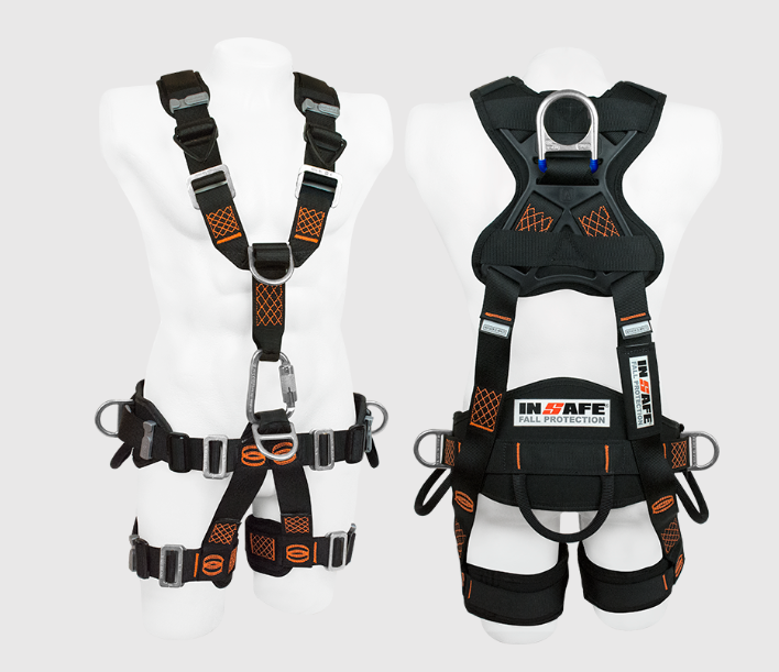 Arnes 5 Argollas para Rescate y Soporte Lumbar INSAFE IN-8007-1*