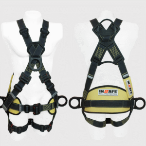 IN 8009-1ARC Arnes insafe 4 Argollas para Arco Eléctrico con Argolla Dorsal en Reata y Soporte Lumbar INSAFE