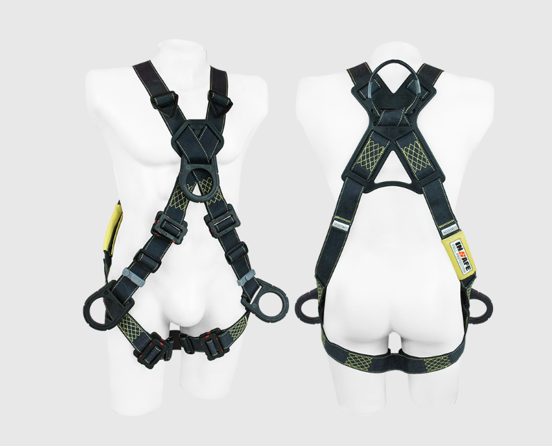 Arnes 4 Argollas para Arco Eléctrico con Argolla Dorsal en Reata INSAFE IN-8009-ARC