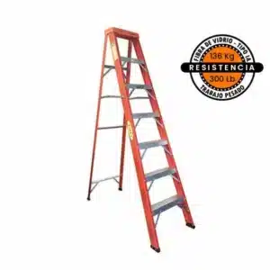 ESCALERA TIJERA FIBRA DE VIDRIO CAPACIDAD 136KG FANES