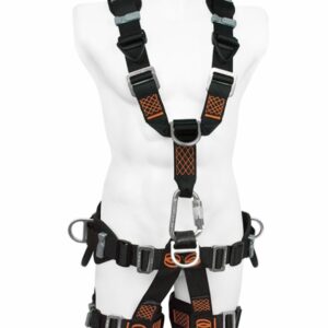 Arnés 7 argollas en X para rescate y espacios confinados con soporte lumbar