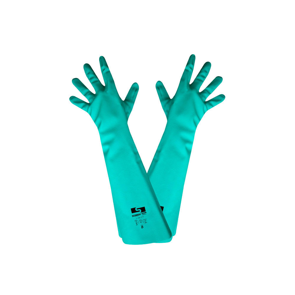 GUANTE NITRILO LARGO POWER T10 MARCA SOSEGA