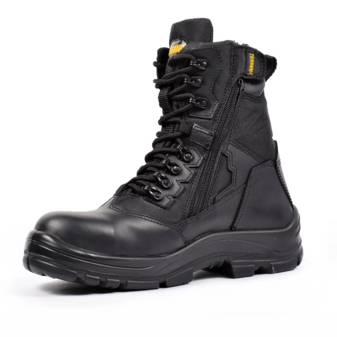 BOTAS DE SEGURIDAD  DIELECTRICA ELITE SEGURIDAD MILITAR 8 IN CAUCHO NITRILO PLANTILLA EN POLIURETANO FORRADA TALLA 34 A 47