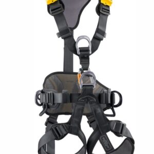 Avao Bod versión internacional.Arnés confortable en X con 5 puntos anticaídas de sujeción y de suspensión PETZL