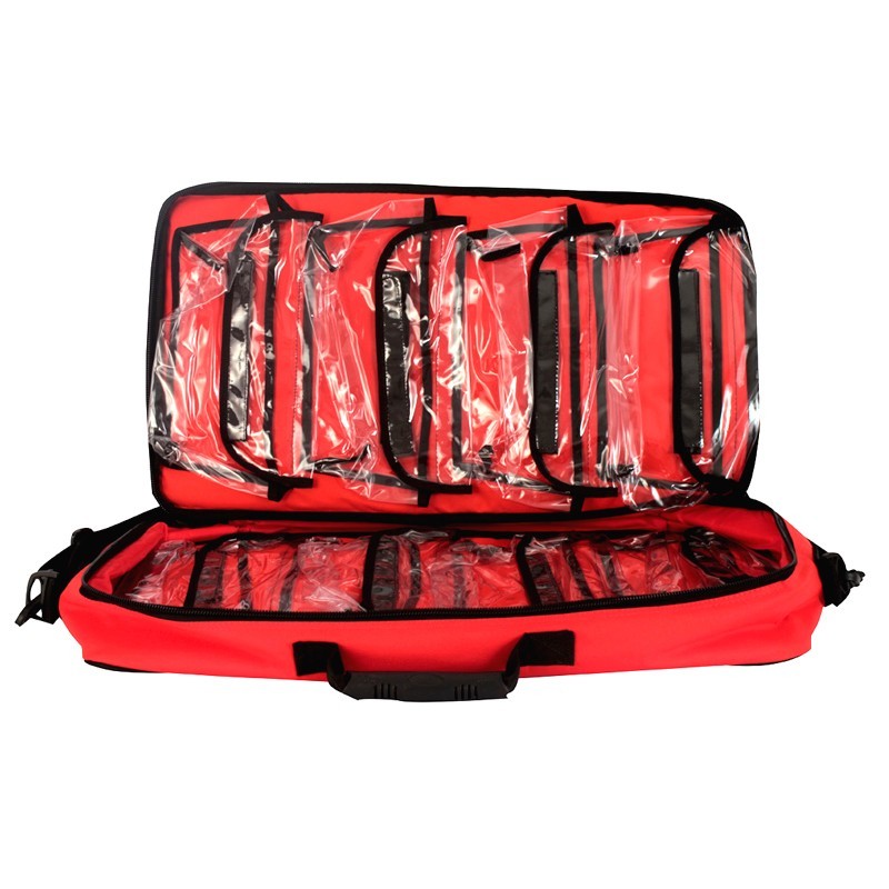 BOTIQUÍN TIPO MORRAL DE PRIMEROS AUXILIOS, SIN DOTACIÓN