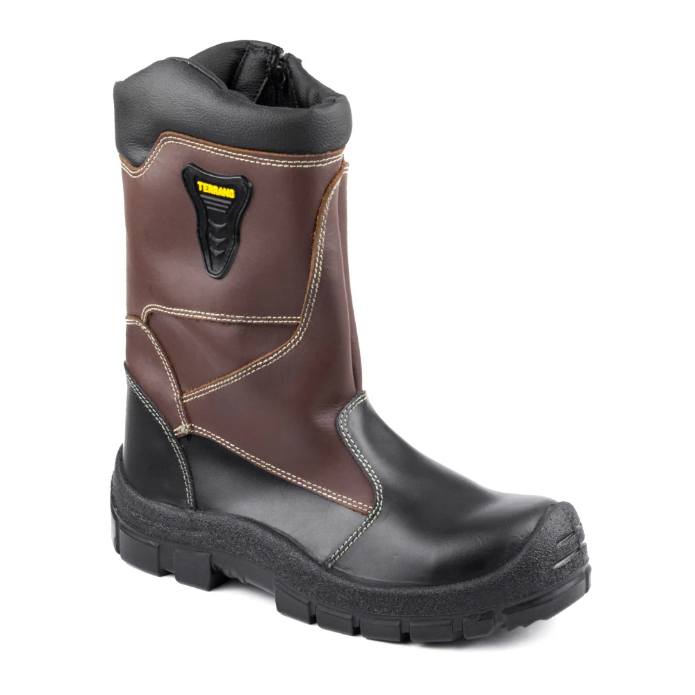 BOTAS DE SEGURIDAD  DIELECTRICA ELITE SEGURIDAD SOLDADOR CAFÉ PLANTILLA EN POLIURETANO FORRADA TALLA 35 A 46