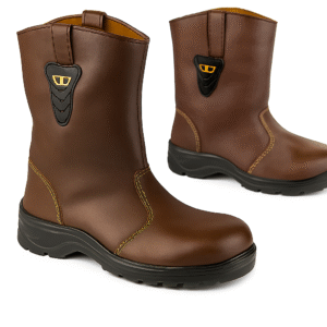 BOTAS DE SEGURIDAD  DIELECTRICA ELITE PETROLERA CAFÉ CAUCHO/PLANTILLA EN POLIURETANO BICOLOR PLANTILLA EN POLIURETANO FORRADA TALLA 35 A 46