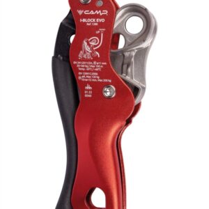 Descendedor doble stop con sistema de bloqueo antipánico. CAMP