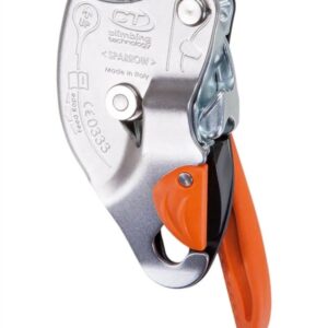 Descendedor autofrenante para trabajos verticales.