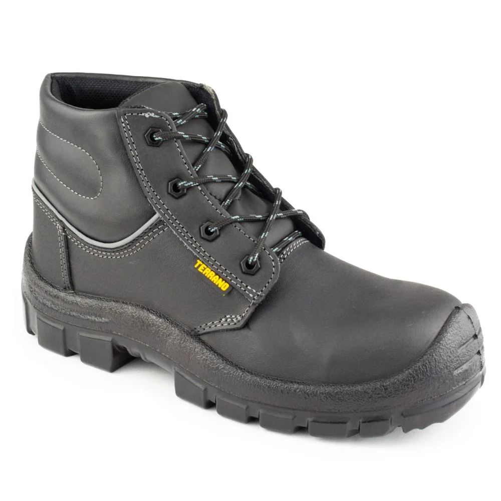 BOTAS DE SEGURIDAD  DIELECTRICA OLIMPO NEGRA CAUCHO CUERO PLANTILLA EN POLIURETANO TALLA 34 A 47