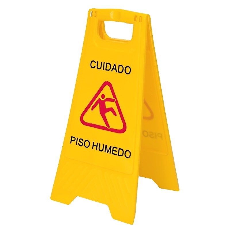 SEÑAL DE PREVENCIÓN PISO MOJADO. UNIDAD