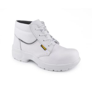 BOTAS DE SEGURIDAD  DIELECTRICA OLIMPO BLANCA MF PLANTILLA EN POLIURETANO TALLA 35 A 46