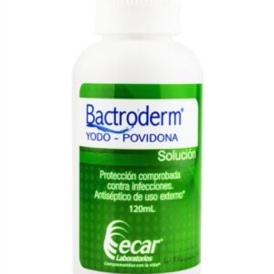 YODOPOVIDONA ESPUMA O JABÓN YODADO x 120 ml. PRESENTACIÓN FRASCO PLÁSTICO x UNIDAD