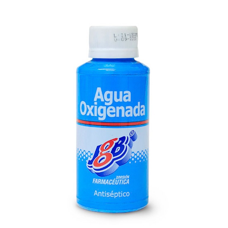 AGUA OXIGENADA x 120 ml. PRESENTACIÓN FRASCO PLÁSTICO x UNIDAD