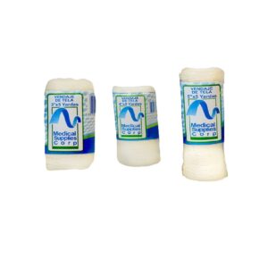 VENDA DE TELA O GASA 3″ x 5. PAQUETE POR 20 ROLLOS