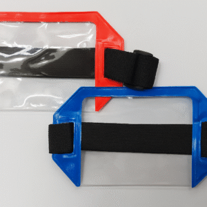 BRAZALETE PORTACARNET REFLECTIVO – HORIZONTAL.