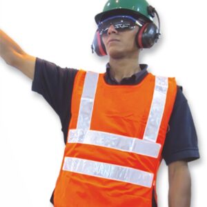 Chaleco Reflectivo Poliéster Tipo Delantal Naranja