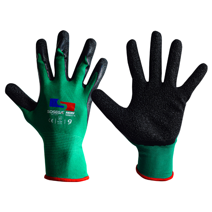 ARMY – 13G DARK GREEN POLYESTER SHELL, BLACK LATEX MARCA SOSEGA