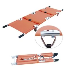 CAMILLA PLEGABLE YXH-1F1B EN ESTRUCTURA TUBULAR DE ALUMINIO, TENDIDO EN LONA