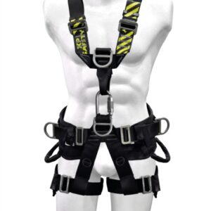 Arnés anticaídas de sujeción pélvico-pectoral en X con 5 puntos de anclaje
