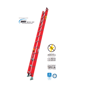 ESCALERA EXTENSION 10 PASOS FIBRA DE VIDRIO HORN