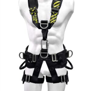 Arnés anticaídas de sujeción pélvico-pectoral en X con 7 puntos de anclaje