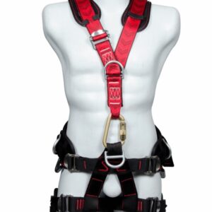 Arnés anticaídas de sujeción pélvico-pectoral en X con 7 puntos de anclaje