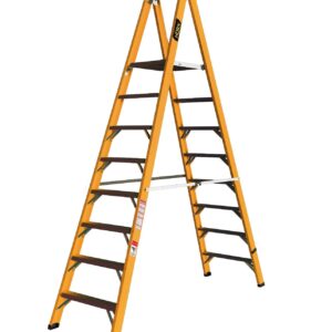 ESCALERA PLATAFORMA DOBLE ACCESO 10 PASOS FIBRA DE VIDRIO HORN