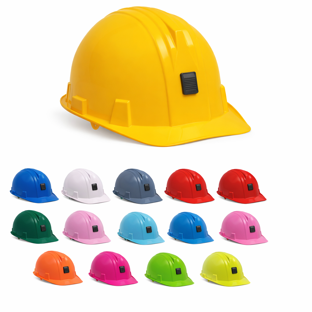 CASCO BUNKER MINERO AJUSTE RACHET AMARILLO MARCA ARMADURA