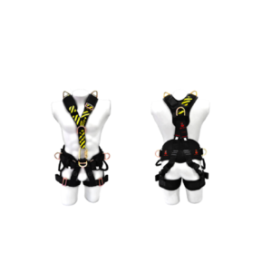ARNÉS DE 5 PUNTOS TIPO Y CON SOPORTE LUMBAR – NEGRO / AMARILLO FLUO MARCA XP