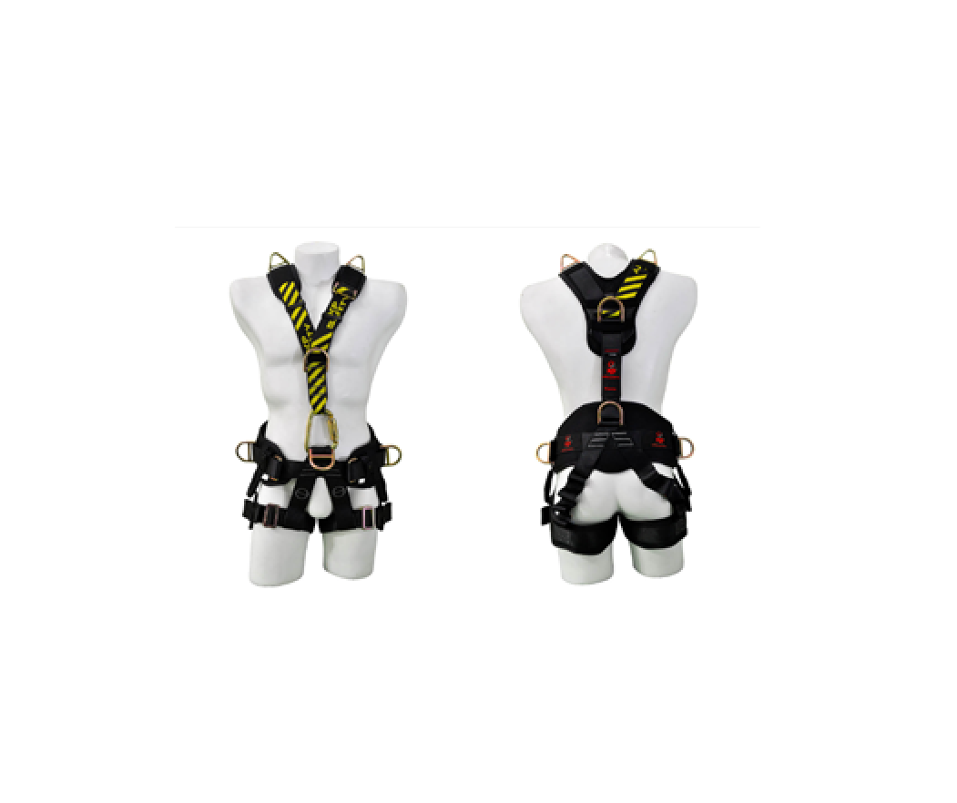 ARNÉS DE RESCATE INDUSTRIAL DE 7 PUNTOS EN Y - NEGRO / AMARILLO FLUO MARCA XP