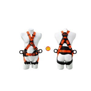ARNÉS DIELÉCTRICO 9000V EN X 4 ARGOLLAS – NARANJA / NEGRO MARCA XP