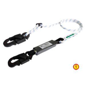 ESLINGA SENCILLA DIELÉCTRICA EN CUERDA 13MM CON ABSORBEDOR – BLANCO / NEGRO MARCA XP