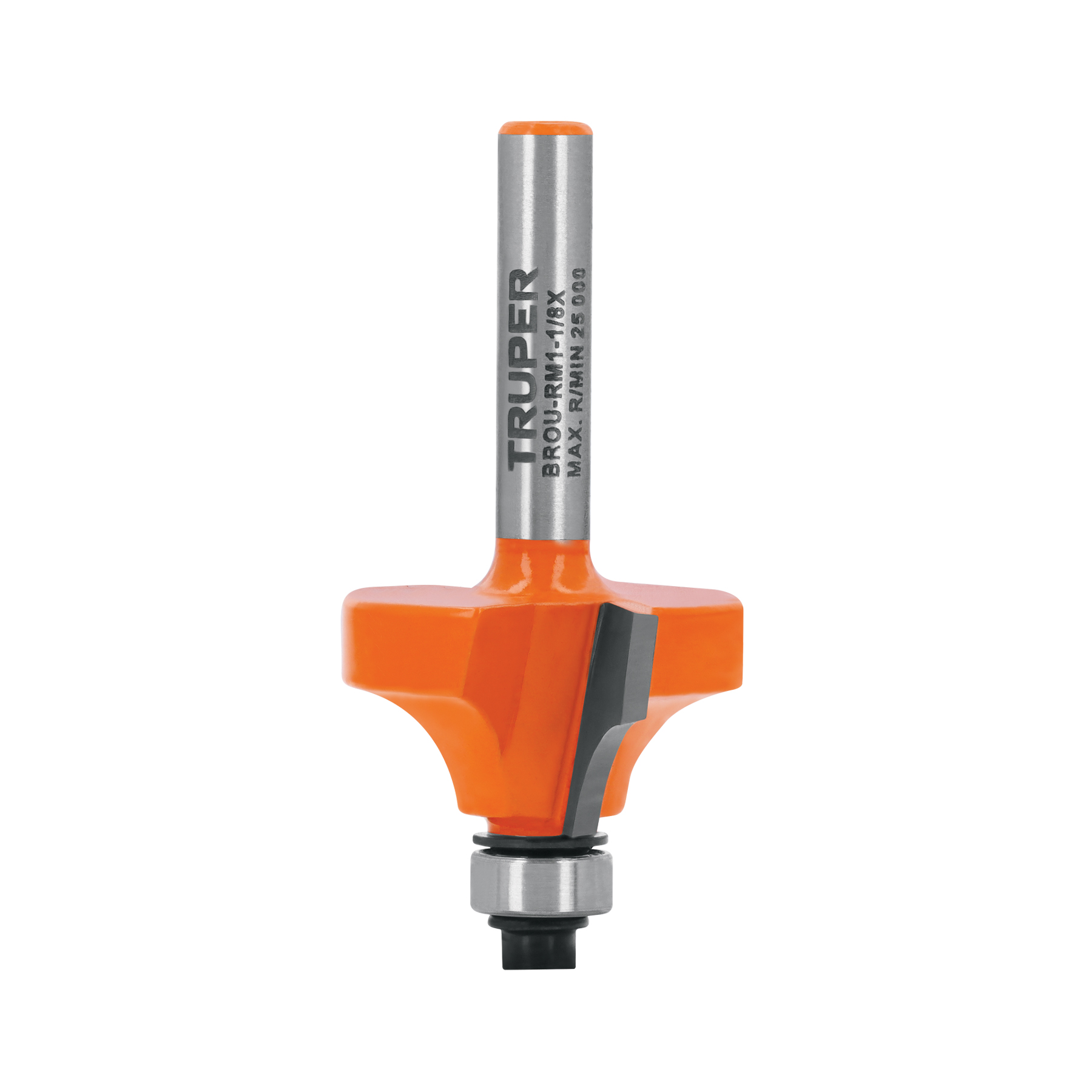 FRESA PARA RUTEADORA, REDONDEADORA DE MOLDURA, 1-1/8",TRUPER TRUPER REFERENCIA BROU-RM1-1/8X CODIGO: 102725