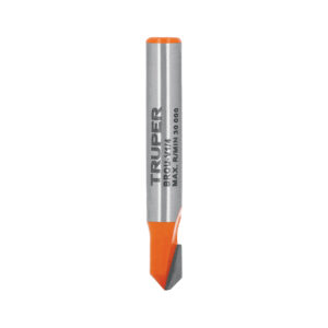 FRESA PARA RUTEADORA, CORTE EN «V», 1/4″, TRUPER TRUPER REFERENCIA BROU-V1/4 CODIGO: 102718